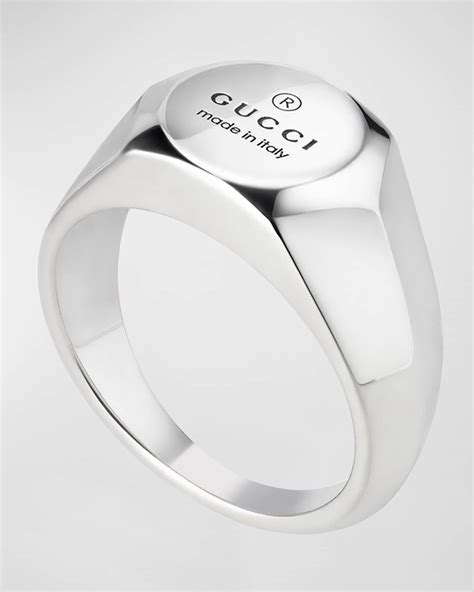 gucci enamel ring|gucci trademark ring.